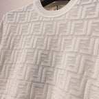 Fendi 25 Sweater White Woool 0004