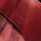 YSL Mini Bucket Bag 15 Dark Red Calfskin Leather