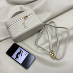 YSL Gaby Vanity Bag 18 Light Beige Quilted Calfskin