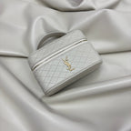 YSL Gaby Vanity Bag 18 Light Beige Quilted Calfskin