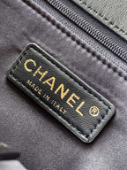 Chanel 2026 Flap Bag 20cm Blue Sequin Leather