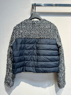 MC 2025 Jacket Black White Tweed Fabric