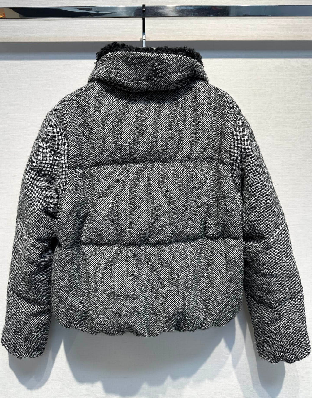 MC 2025 Jacket Black White Tweed Lambwool