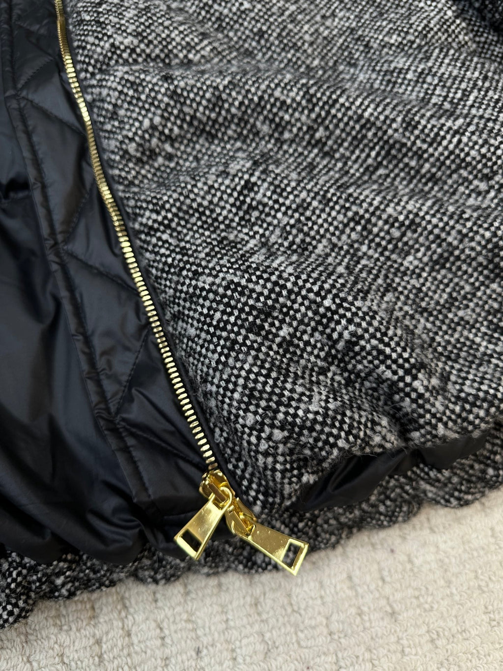 MC 2025 Jacket Black White Tweed Lambwool