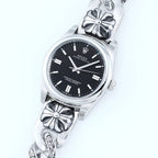Rolex Oyster Perpetual 41mm Silver Black Dial
