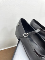CC Mary Jane Black Calfskin