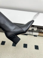 Miumiu 25 Long Boot Black Leather 549776