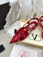 VT 26s Slingback 60 Dark Red Lambskin 611372