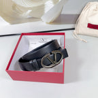 The Bold Edition Reversible Belt 30mm Black Calfskin Black Buckle