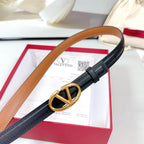 The Bold Edition Belt 20mm Black Brown Calfskin Gold Buckle