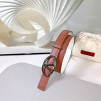 The Bold Edition Belt 30mm Brown White Calfskin Black Buckle