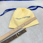 Pretty LV 20mm Reversible Belt Beige Calfskin
