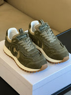 Cest CD Sneaker Dark Green Suede Calfskin and Mesh