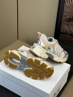 CD Chrono Sneaker Nude and Silver Mesh Fabric  992626