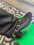 CC 25 High Boot Black Calfskin 409134