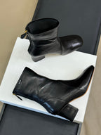 MiuMiu ankle boots black  cowhide 521946