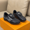 LV x Pharrell Footprint 26ss Sneaker Black Pebble Leather 621150