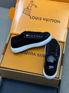 LV 26ss Sneaker Black Suede Leather 621651