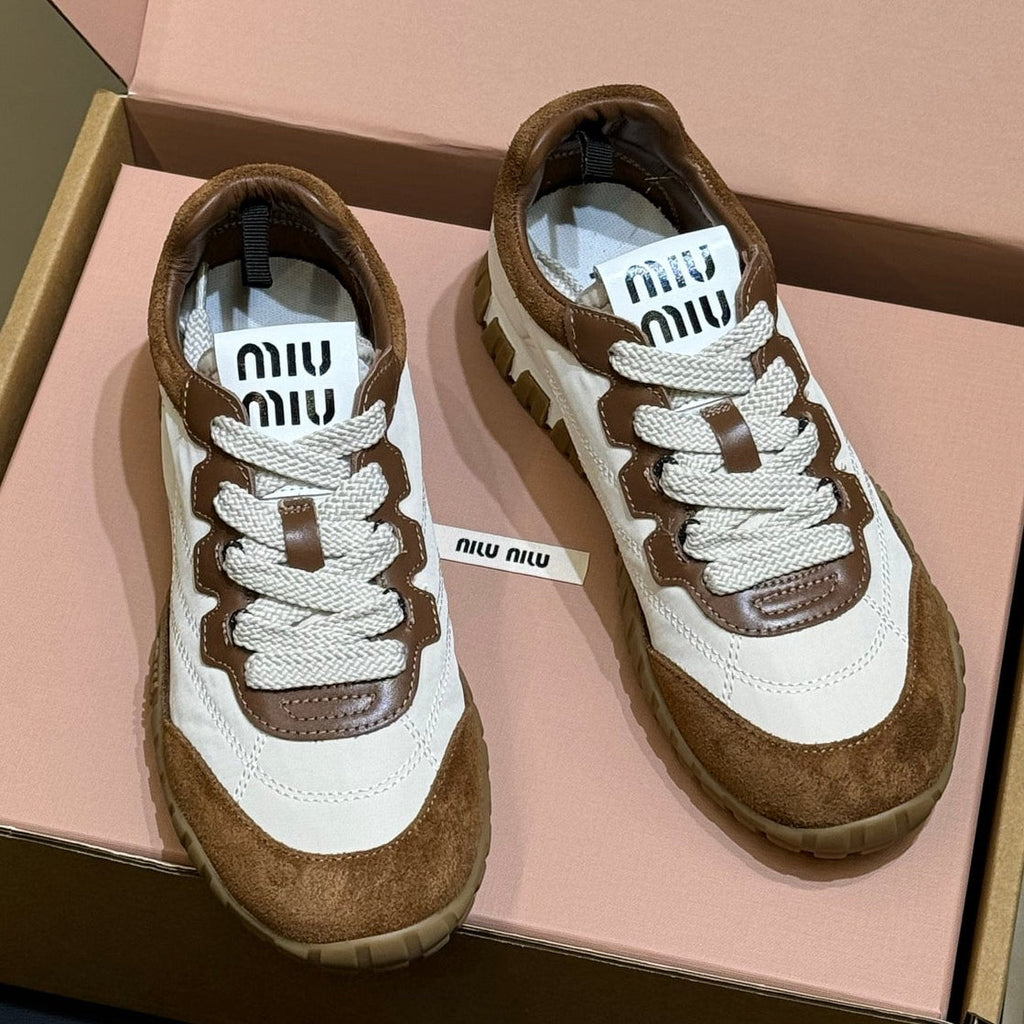 Miu Miu 2026 Tyre Sneaker Brown  Leather Suede 621352