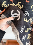 CC Scarf 180 CM In Colorful Two-Sided Wool Cashmere 383984