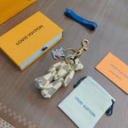 LV Teddy Bear Charm