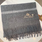 LP Twelve Scarf 180 CM In Grey Cashmere 180945