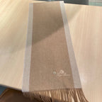 LP Grande Unita Scarf 180 CM In Dark Beige Mix Light Beige Cashmere 193785