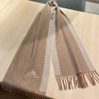 LP Grande Unita Scarf 180 CM In Dark Beige Mix Light Beige Cashmere 193785