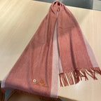 LP Grande Unita Scarf 180 CM In Coral Pink Mix Light Pink Cashmere 193786