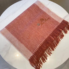 LP Grande Unita Scarf 180 CM In Coral Pink Mix Light Pink Cashmere 193786