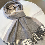 LP Grande Unita Scarf 180 CM In Dark Grey Mix Light Grey Cashmere  208871