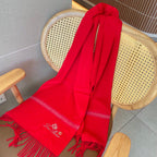 LP Twelve Scarf 180 CM In Bright Red Cashmere  211829