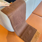 SCARF 180CM CHOCOLATE BROWN CASHMERE