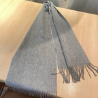 RECTO-VERSO MUFFLER 190 DOVE GREY CASHMERE