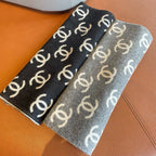CC Scarf 180 CM In Grey Mix White Print Logo Cashmere And Wool 413632
