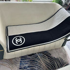 CC Scarf 195 CM In Grey Mix Black Cashmere And Wool 416924