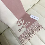 CC Scarf 200 CM In White Mix Pink Wool And Cashmere 418268