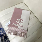 CC Scarf 200 CM In White Mix Pink Wool And Cashmere 418268