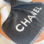 CC Scarf 200 CM In Black Mix White Cashmere  422791