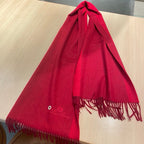 LP Grande Unita Scarf 180 CM In Crimson Mixed With Bright Red Cashmere 424621