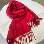 LP Grande Unita Scarf 180 CM In Crimson Mixed With Bright Red Cashmere 424621