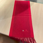 LP Grande Unita Scarf 180 CM In Crimson Mixed With Bright Red Cashmere 424621