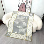 HM Avalon Blanket Gray Mix Cream Cashmere Wool 875778