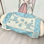 HM Avalon Blanket Clould Blue Mix Cream Cashmere Wool 875780