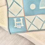HM Avalon Blanket Clould Blue Mix Cream Cashmere Wool 875780