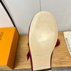 LV Soho Flat Mary Jane Red Calfskin