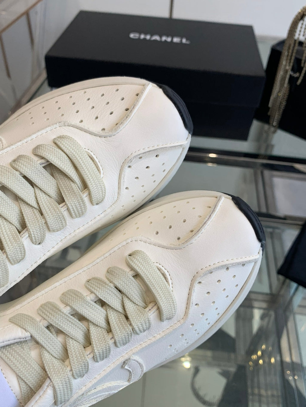CC Sneaker White Cowhide 204110