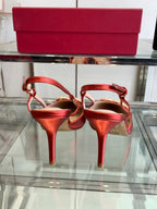 VT 25 High Heels Slingbacks Red Cowhide 292339