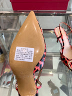 VT 25 High Heels Slingbacks Red Leopard Cowhide 292346