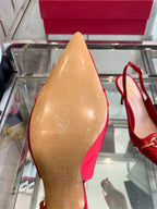 VT 25 High Heels Slingbacks Red Cowhide 292354